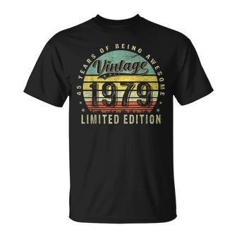 45 Year Old Vintage 1979 Limited Edition 45Th Birthday T-Shirt - Thegiftio UK