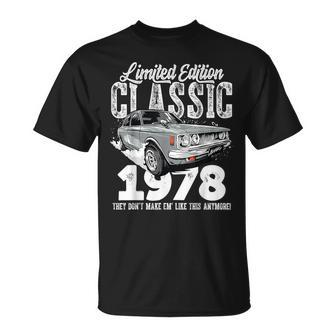 45Th Birthday Vintage Classic Car 1978 B-Day 45 Year Old T-Shirt - Monsterry AU