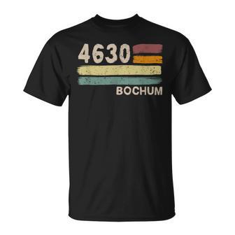 4630 Bochum Retro Postcodes Old Postcode Vintage T-Shirt - Seseable