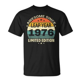 48Th Birthday Finally 12 Awesome Since Leap Year 1976 T-Shirt - Seseable