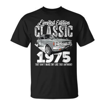 48Th Birthday Vintage Classic Car 1975 B-Day 48 Year Old T-Shirt - Monsterry AU