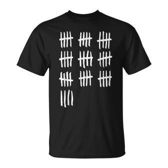49Th Birthday Outfit 49 Years Old Tally Marks Anniversary T-Shirt - Monsterry DE