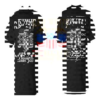 4Th Of July Drinking Party Red White And Blue Drinking Crew T-Shirt | Mazezy