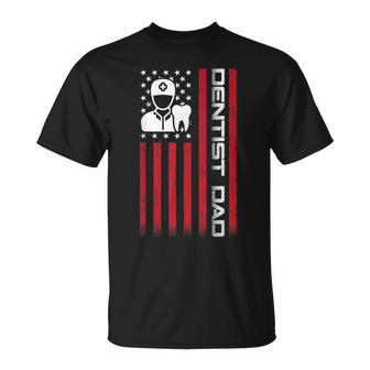 4Th Of July Us Flag Dentist Dad For Father's Day T-Shirt - Monsterry UK