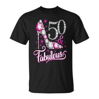 50 & Fabulous 50Th Birthday Women's T-Shirt - Thegiftio UK