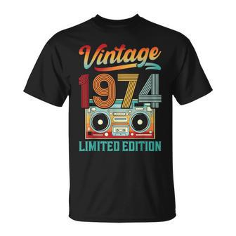 50 Year Old Vintage 1974 Limited Edition 50Th Birthday T-Shirt - Thegiftio UK