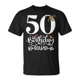 50Th Birthday Squad Party T-Shirt - Monsterry UK