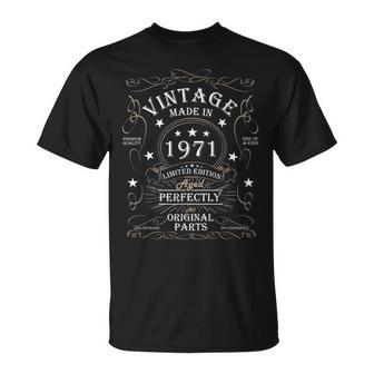 53Rd Birthday Retro Limited Edition Man Woman Vintage 1971 T-Shirt - Monsterry