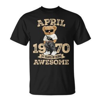 54 Year Old Awesome April 1970 54Th Birthday Boys T-Shirt | Mazezy DE