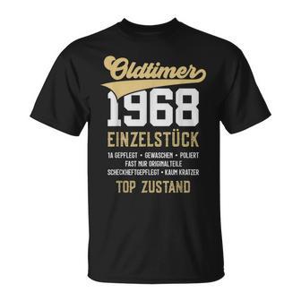 55 Jahre Oldtimer 1968 Vintage 55Th Birthday Black T-Shirt - Seseable