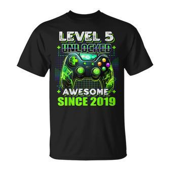 5Th Birthday Gamer 5 Year Old Bday Boy Five Son T-Shirt | Mazezy