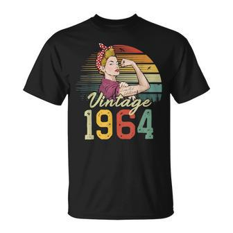 60 Year Old Limited Edition 1964 Vintage 60Th Birthday Women T-Shirt - Thegiftio UK
