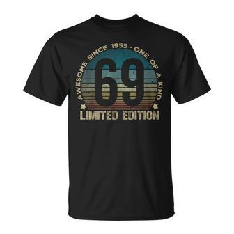 69Th Birthday 69 Year Old Vintage 1955 Limited Edition T-Shirt - Seseable