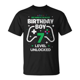 7 Birthday Boy Matching Video Gamer Birthday Party T-Shirt - Thegiftio UK