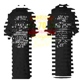 70 Ans Parfait Fabriqué Il Y A 70 Ans Toutes Les Pieces T-Shirt - Cadeauxyz