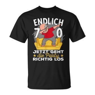 70S Birthday Man Ich Bin Jetzt 70Th Birthday Grandpa S T-Shirt - Seseable