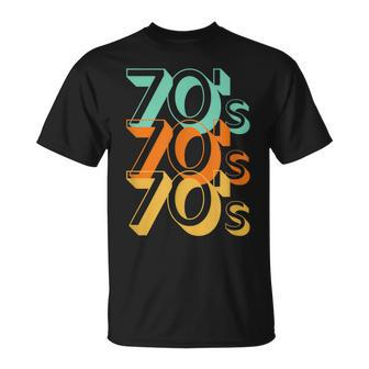 The 70S In Large Letters 70'S Lover Vintage Fashion T-Shirt - Monsterry AU