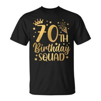 70Th Birthday Squad 70 Years Old Birthday Party Group Women T-Shirt | Mazezy CA