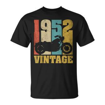 72Nd Birthday Biker Retro Vintage 1952 Motorcycle T-Shirt - Monsterry