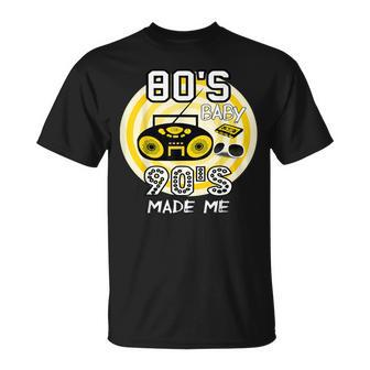 80S Baby 90S Made Me Classic Vintage Retro Graphic T-Shirt - Monsterry DE