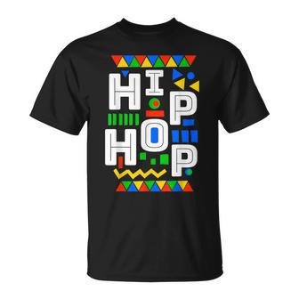 80'S Hip Hop Party Vibes Dashiki Pattern Costume T-Shirt - Monsterry DE