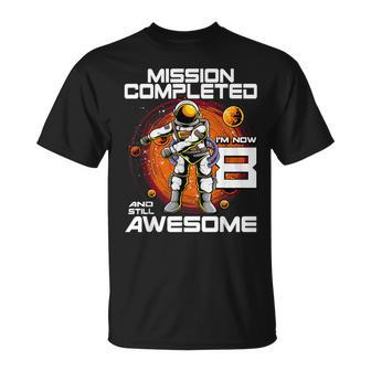 8Th Birthday Astronaut 8 Years Old Outer Space Birthday T-Shirt - Monsterry UK