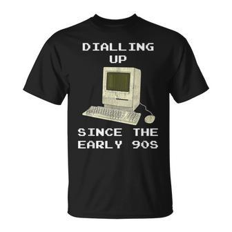 90S Nostalgia Dial Up Retro Computer T-Shirt - Monsterry UK