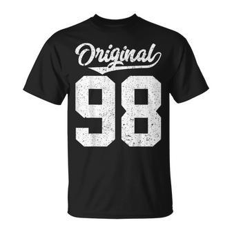98 Cumpleaños Y Noventa Y Ocho Originales Camiseta unisex - Regaloses