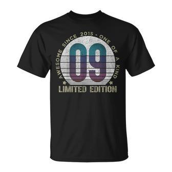9Th Birthday 9 Year Old Vintage 2015 Limited Edition T-Shirt | Mazezy
