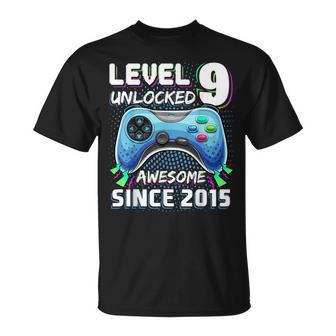 9Th Birthday Gamer 9 Year Old Bday Boy Nine Son T-Shirt - Monsterry
