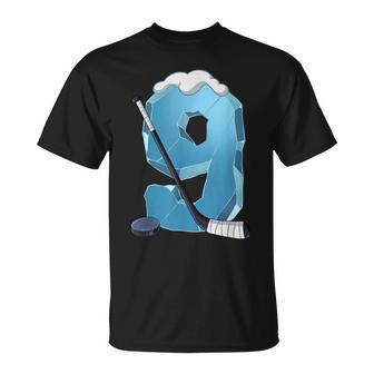 9Th Birthday Ice Hockey T-Shirt | Mazezy CA