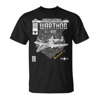 A-10 Warthog Close Air Support Aircraft Comic Book Edition T-Shirt - Monsterry