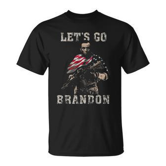 Abraham Lincoln Veteran Let’S Go Brandon T-Shirt - Monsterry