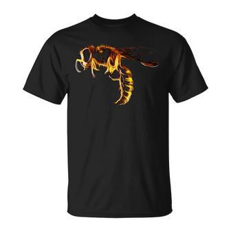 Abstract Yellow-Jacket Hornet Wasp T-Shirt - Monsterry CA