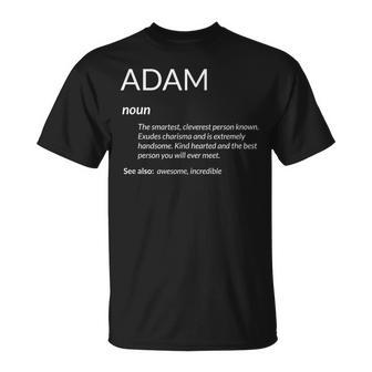 Adam Is The Best Name Definition Adam T-Shirt - Monsterry