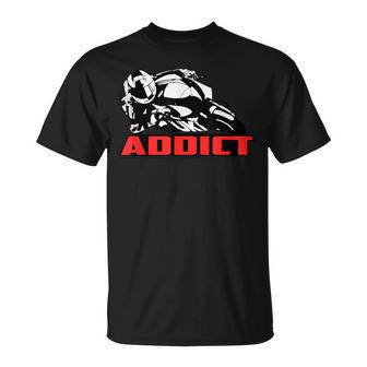 Addict Race Gp Very Motorcycle Vintage Gp T-Shirt - Monsterry UK