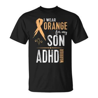 Adhd Awareness My Son Warrior Walk Run T-Shirt - Monsterry