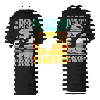 Adicto Al Parkour Retro Freerun Deporte Urban Hombre Regalo Camiseta unisex - Regaloses