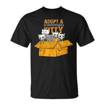 Adopt A Schrödingers Kitty Cat T-Shirt - Thegiftio UK