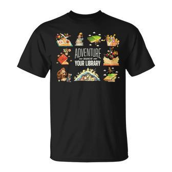 Adventure Begins At Your Library Summer Reading 2024 T-Shirt - Seseable