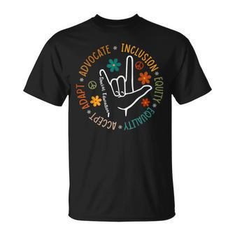 Advocate Inclusion Equity Equality Adapt T-Shirt - Monsterry DE