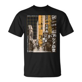 Aesthetic Vaporwave Japan Style 80S 90S Clothes Tokyo Osaka T-Shirt - Thegiftio UK