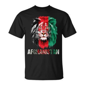 Afghanistan Flag Lion Free Afghanistan T-Shirt - Seseable
