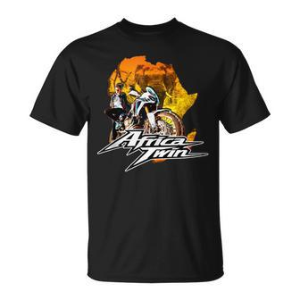 Africa Touring Twin Motorcycle Nature Woman T-Shirt - Monsterry AU