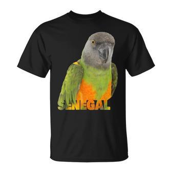 African Senegal Parrot Image & Word T-Shirt - Monsterry CA