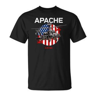 Ah-64 Apache Us Army Helicopter T-Shirt - Monsterry