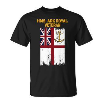 Aircraft Carrier Hms Ark Royal R07 Veterans Day Father's Day T-Shirt - Monsterry