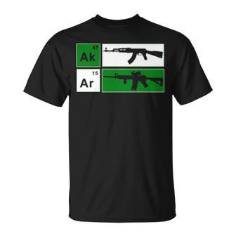 Ak47 Ar15 Riffle Adult's Nra Cool Gun Defense T-Shirt | Mazezy