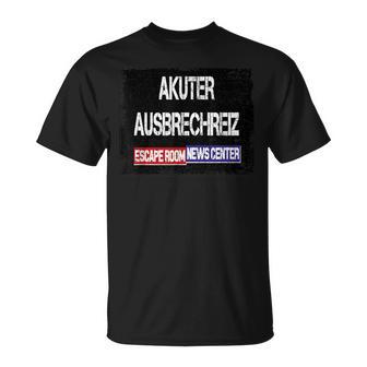 Akuter Ausbrechreiz Ernc Gray T-Shirt - Seseable