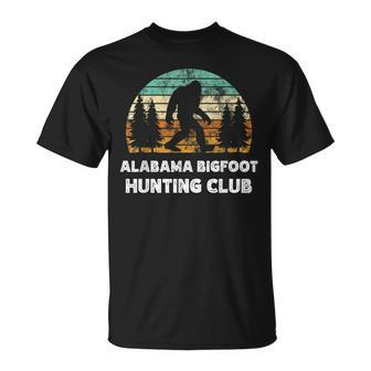 Alabama Bigfoot Hunting Club Sasquatch Fan T-Shirt - Monsterry DE